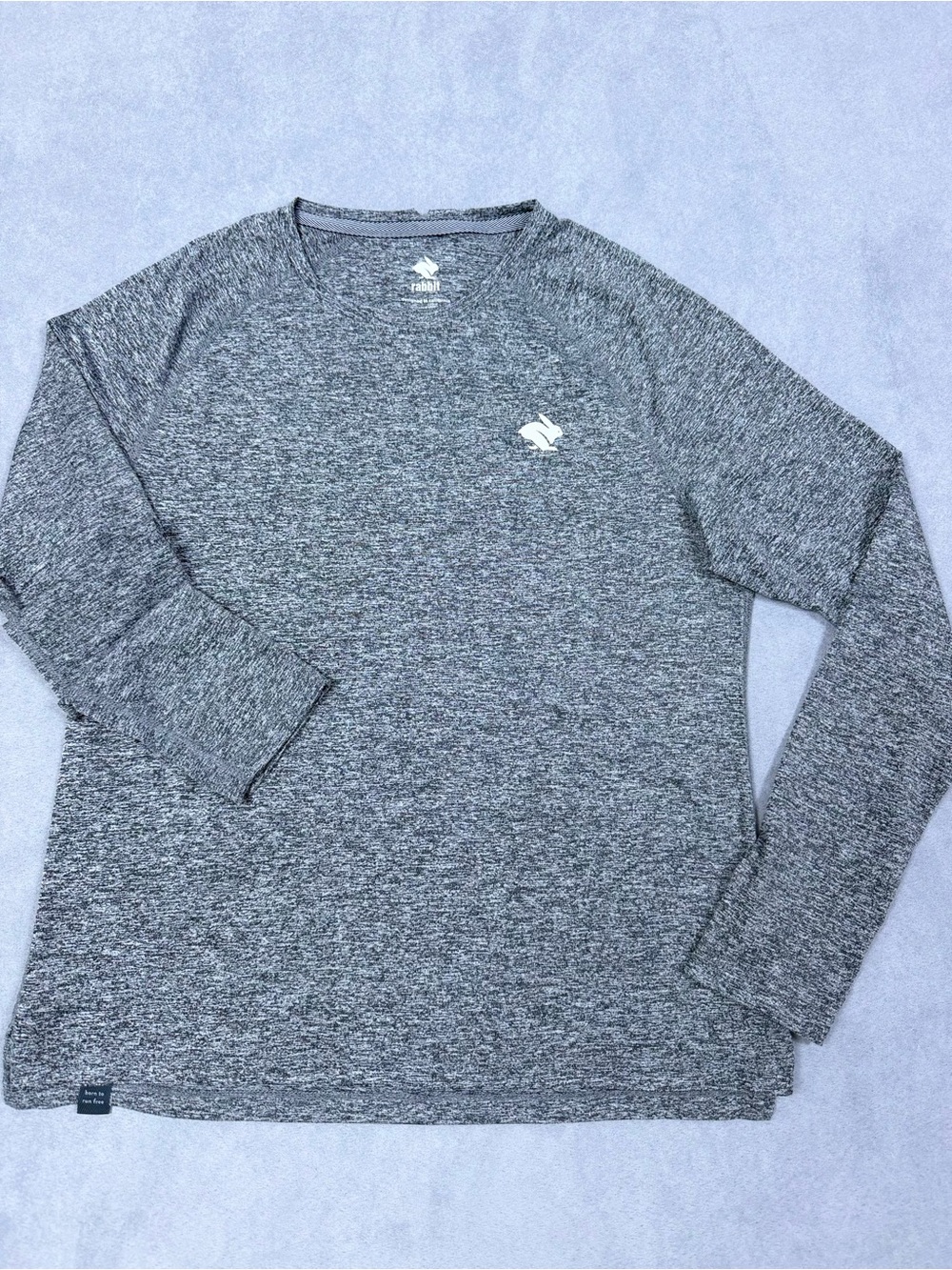 Rabbit Women’s Heather Gray Long Sleeve Running Top